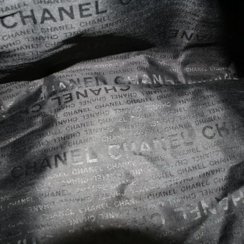 Chanel XL Beige CC Logo Sports Duffle Boston Gym Bag 27cz427s